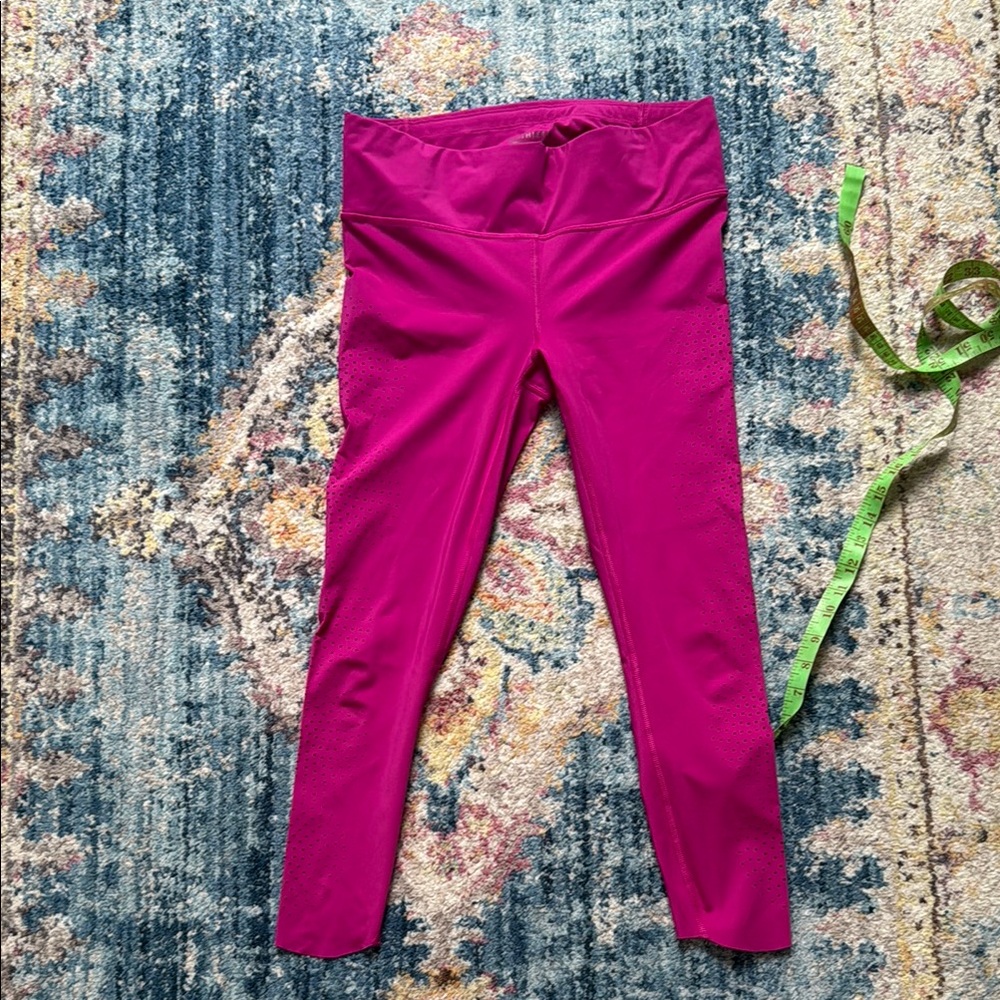 Athleta Pink Leggings Stretchy Activewear